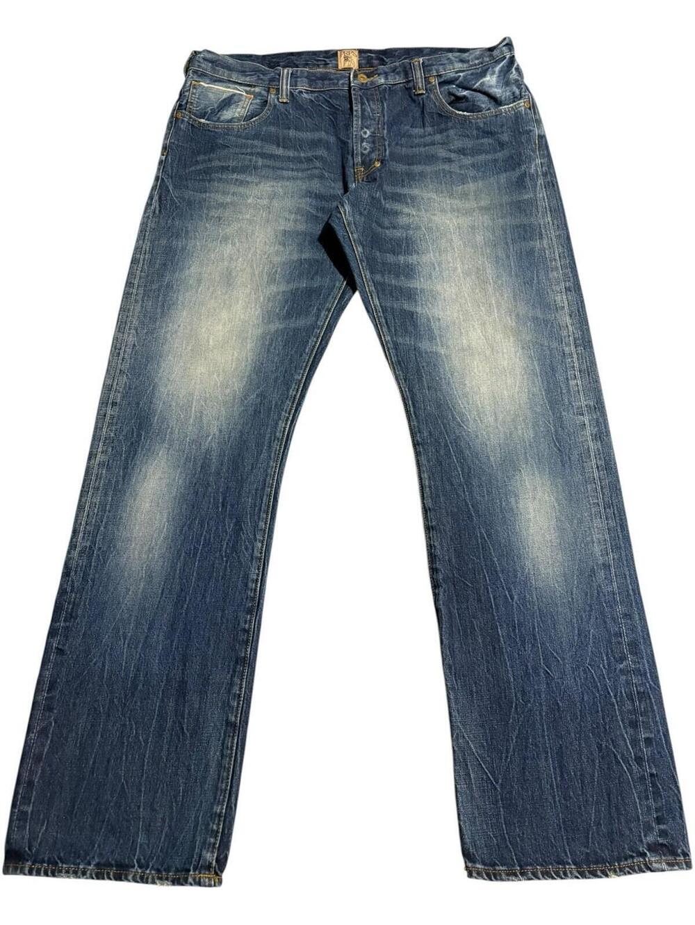 40x34 PRPS Selvedge Sand Wash Japanese Denim Jeans Selvage Vintage Y2k 90s Vtg